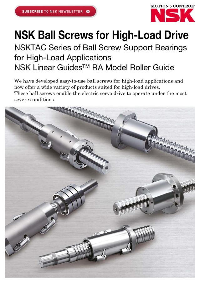 Ball Screws for High-Load Drive