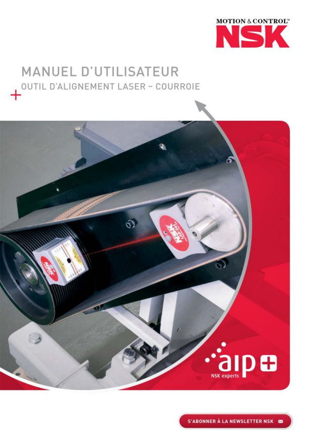 Manuel D’utilisateur - Outil D’alignement Laser - Courroie