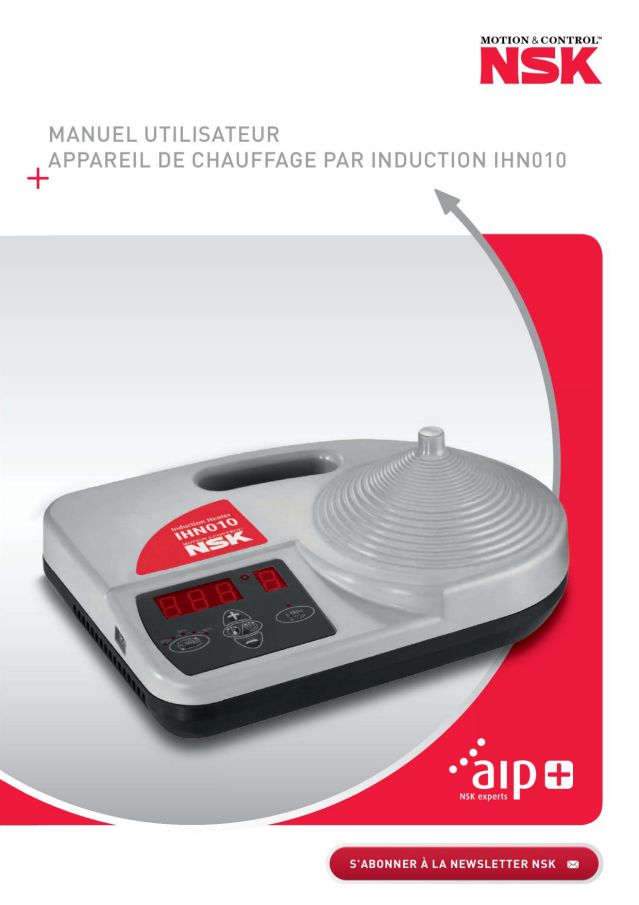 Manuel Utilisateur - Appareil de Chauffage Par Induction IHN010