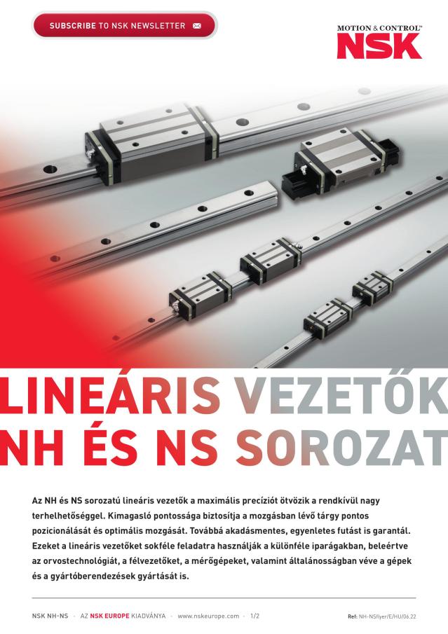 LINEÁRIS VEZETŐK NH ÉS NS SOROZAT