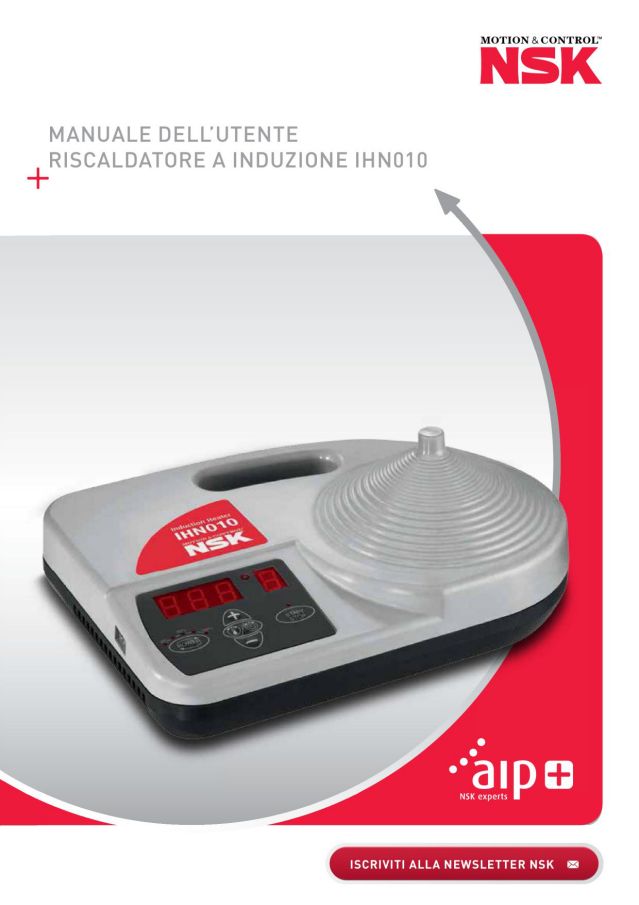 Manuale dell’utente riscaldatore a induzione IHN010